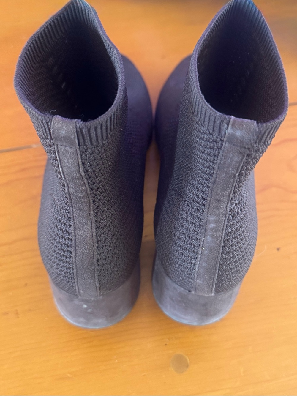 Eileen Fisher | Coffee Brown | Knit Sock Ankle Boots | Size 7.5 - Picture 3 of 4